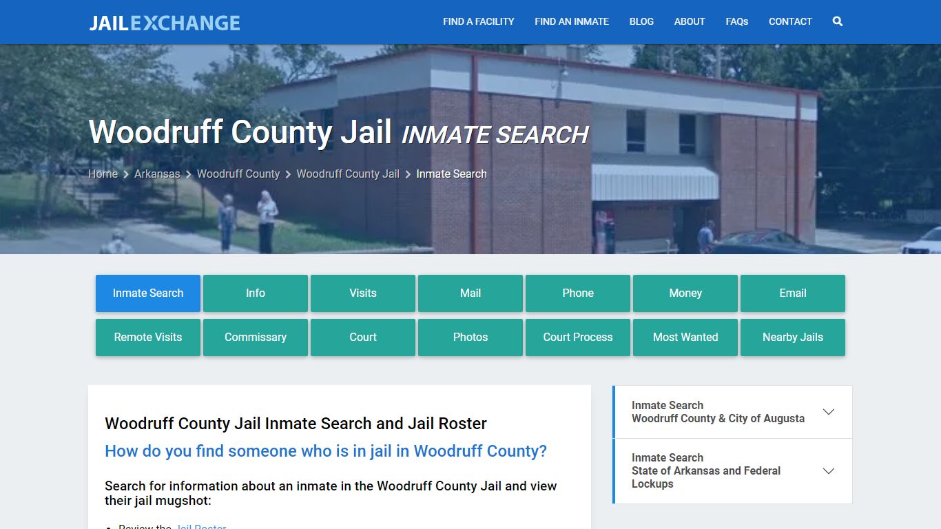 Inmate Search: Roster & Mugshots - Woodruff County Jail, AR